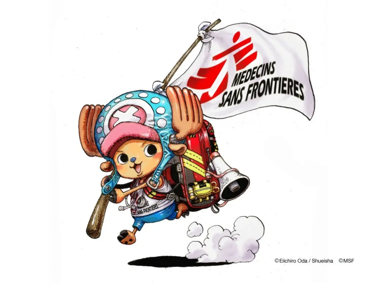 Eiichirō Oda disegna Chopper come mascotte di Medici Senza Frontiere
