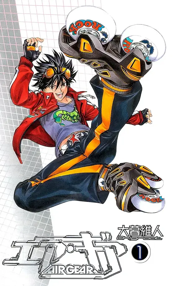 Prima copertina della serie Air Gear di Oh! Great